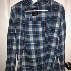 💰Blue plaid flannel!